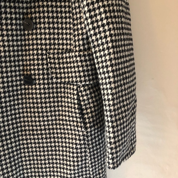 Belle & Bloom 100% wool long houndstooth coat size small - Picture 12 of 16